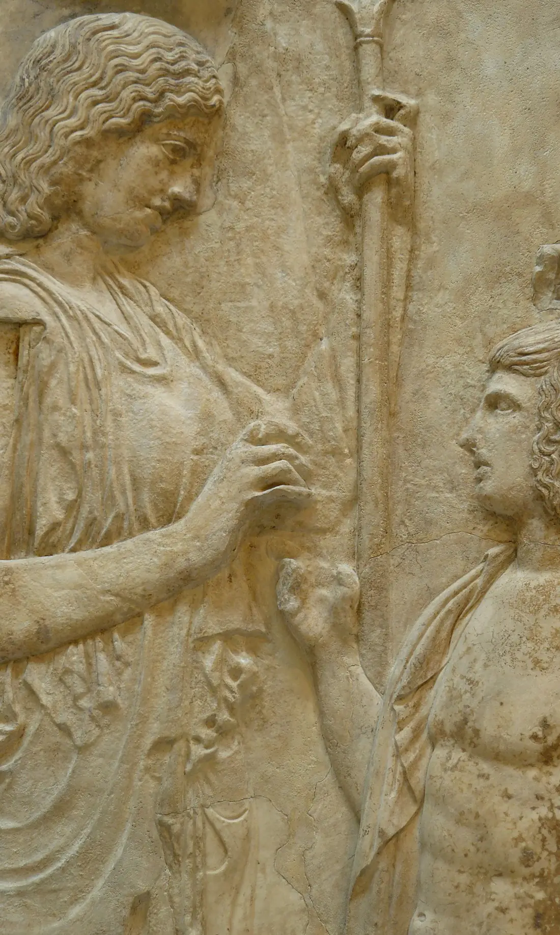Demeter and the young Triptolemos, from the Great Eleusinian Relief