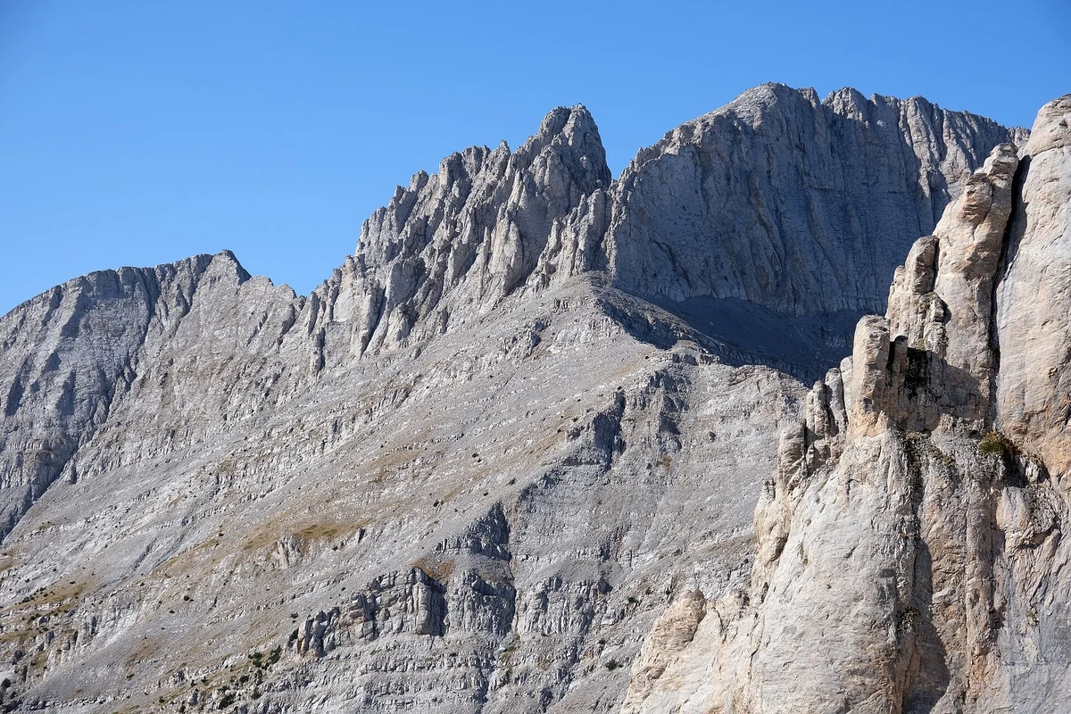 The peaks of Mount Olympus
